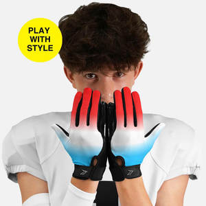 Guantes de Fútbol Americano con Palma Adhesiva, Guantes de Receptor Personalizados al por Mayor, Guantes de Fútbol de Calidad Superior y Cómodos, Proveedor de Guantes para Liniero - Product Image 5