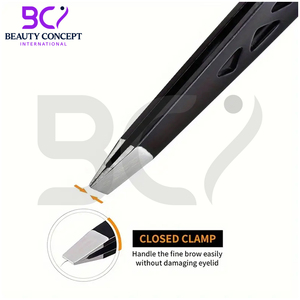 Premium Eyebrow Tweezers Slanted Tip Stainless Steel <b>Precision</b> <b>Tool</b> for Facial Hair Removal & Eyebrow Shaping - Product Image 6