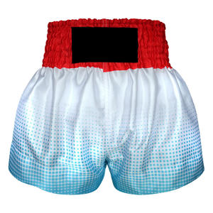 100% polyester Sublimation imprimé sur mesure faites votre propre pantalon de boxe Muay Thai Short MMA pour hommes et femmes - Product Image 4