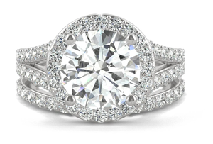 แหวนหมั้นเพชรสีขาวทรงกลมสีขาวของขวัญสำหรับเธอแหวนหมั้นทำจากเงินสเตอร์ลิง925ออกแบบได้ตามต้องการ - Product Image 3