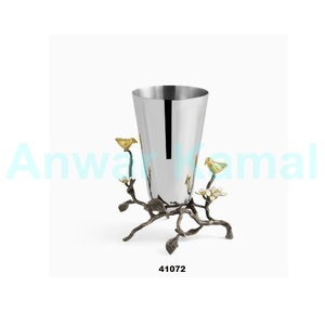 Gran oferta de jarrones de flores de Metal dorado martillado, maceta decorativa para el hogar, mesa de comedor, decoración de oficina y boda - Product Image 5