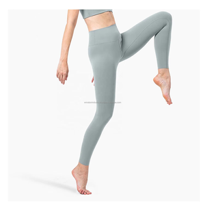 Pantalones de Yoga de alta calidad para mujer, mallas de cintura alta cruzadas sin costuras para levantar glúteos, mallas de Yoga transpirables de grado superior con agujeros - Product Image 2