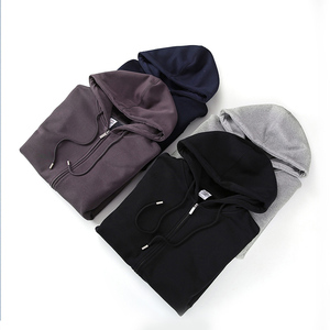 Poids lourd 600g Mi mixte argent renard velours fermeture éclair sweats à capuche multicolore à capuche pour hommes et femmes à porter - Product Image 1