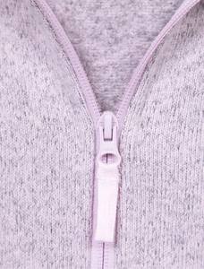 Sudadera con capucha con cremallera para gimnasio de lana sólida estilo callejero para mujer, sudaderas informales con estampado personalizado para mujer con decoración, comodidad al por mayor - Product Image 5