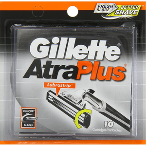 Gillette AltraPlus Mens Razor Blade Recargas, 10 Count, Lubra-Tira suave para suavidad y comodidad - Product Image 2