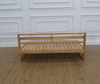 SOFA MADERA TECA EXTERIOR PROFUNDO 2 ASIENTOS HECHO MADERA MACIZA DE INDONESIA