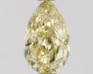 ลูกแพร์ปรับสภาพได้1.01กะรัตเพชรหลวมธรรมชาติสีเหลืองอ่อนผ่านการรับรอง VS2จากอินเดีย - Product Image 1