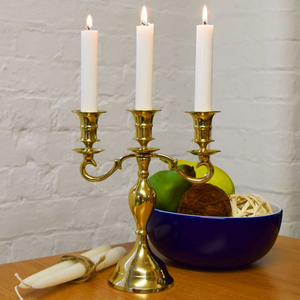 Unique Brass <b>Lantern</b> Candelabra Seasonal Home Decorative Candle Holder for Christmas and Holidays - Product Image 2