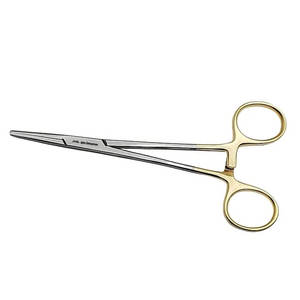 Pinces à artères droites en acier de 6 pouces, hémostat à moustique, manche plaqué or, pince à serrage à verrouillage, usage hospitalier, soins infirmiers, pêche, mouche - Product Image 2