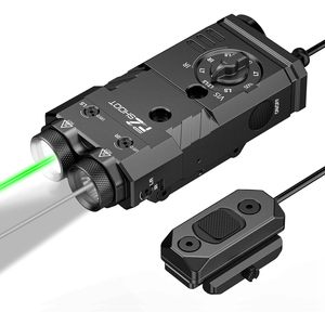 Lampe de poche sportive EZshoot, illuminateur IR, 1600 lumens, laser IR vert, combo 4 en 1, magnétique, rechargeable, noir - Product Image 1