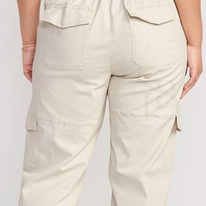 Pantalones Cargo holgados para mujer, cintura alta, estilo informal con múltiples bolsillos, ajuste Regular con servicio OEM para invierno, precio al por mayor personalizado - Product Image 4