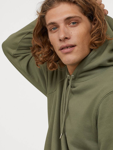 Sudadera con Capucha Personalizada para Hombre, Talla Grande, Algodón de Alta Calidad, Gruesa, de Felpa, Lisa, sin Estampado - Product Image 2