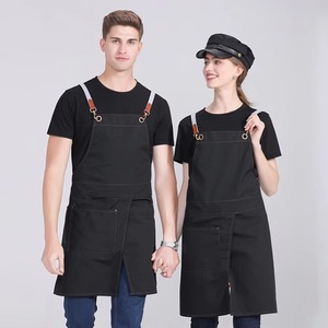 Tablier en cuir robuste pour hommes boucherie BBQ Chef soudage atelier de cuisine utiliser un tablier d'outil réglable Durable - Product Image 5