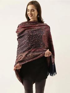 Châle personnalisé de style vintage pour femmes laine de cachemire de haute qualité disponible différentes tailles tarif de gros pour le département musulman - Product Image 5