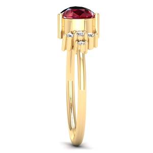 Bague solitaire REYES en argent sterling 925 de haute qualité, pierre précieuse rubis taille poire 1,5 ct, certifiée GRA, bijoux en moissanite pour femmes - Product Image 3