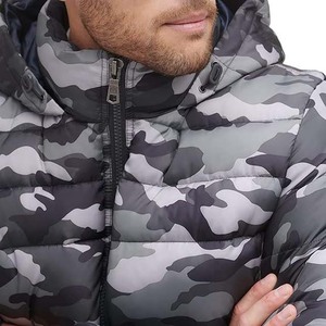 <b>Camo</b> High Quality <b>Men's</b> Winter Outdoor Puffer <b>Jacket</b> Custom Logo Thick <b>Camo</b> Bubble Hood Windbreaker High Street Style-Wholesale - Product Image 5