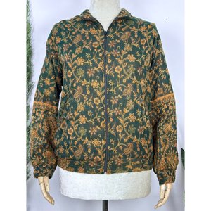 Chaqueta Bomber Acolchada Tipo Bolero, Mezcla de Lana de Yak, Cálida y Cómoda, Estilo Boho Chic para Fiestas de Invierno - Product Image 5