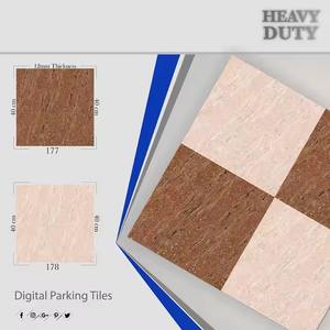 Wholesale Vistaar Brand 9mm Thickness Commercial Non-Slip 16x16 40x40 Porcelain <b>Ceramic</b> Digital Parking Floor Tiles 400x400mm - Product Image 4
