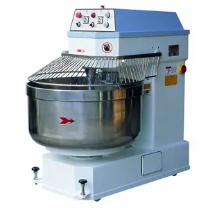 Automatische Elektrische Spiraaldeegmixer 100 Kg Capaciteit Voor Broodpizza Koekjesproductie Restaurants Op Basis Van Tarwemelkmeel