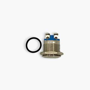 Juego de 6 interruptores de botón metálicos de cabeza plana, funcionamiento momentáneo, acero inoxidable, aluminio y latón, envío gratuito - Product Image 6