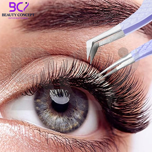 Fiber Tip Lash Tweezers Pack of 3 Pieces Eyelash Extension Grafted Tweezers, With <b>Leather</b> Strong Pouch Beauty <b>Tools</b> - Product Image 5