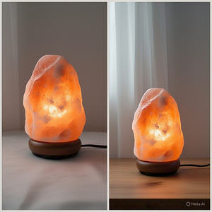 Handcrafted Eco-Friendly Natural Salt <b>Lamps</b> Himalayan Salt Night Light Crafted with Care - Product Image 3