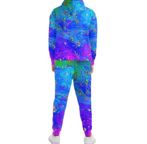 Conjunto Deportivo Casual de Chaqueta y Pantalones con Cremallera, Diseño Moderno, 100% Nailon, Hombros Caídos, para Hombre - Product Image 4