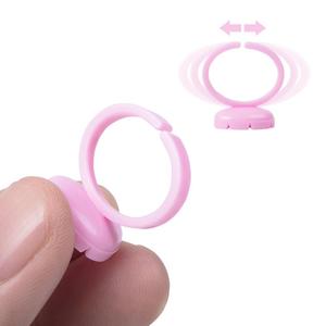 Anillo dispensador de pegamento para pestañas con división, para aplicación rápida y fácil de abanicos en un segundo, para extensiones de pestañas de volumen - Product Image 3