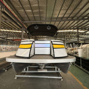 Bateau de patrouille à console centrale en aluminium, design sportif à pont incliné, 21 à 23 pieds, <span class=keywords><strong>moteur</strong></span> <span class=keywords><strong>hors</strong></span>-<span class=keywords><strong>bord</strong></span> de 100 CV, contrôle tactile <span class=keywords><strong>pour</strong></span> la pêche - Product Image 2