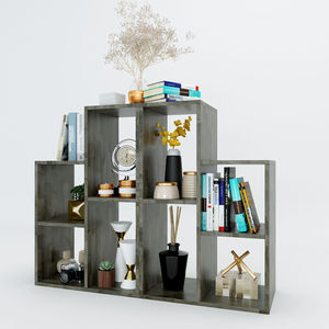 Librería Robótica de Diseño Minimalista 55x32x145cm de Madera KS68054 para Oficina en Casa, Sala de Estar y Uso Escolar - Product Image 5