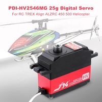 JX PDI-HV2546MG 25g 7.4V 26.32g Servo numérique sans noyau à engrenages métalliques et plastiques pour avion et hélicoptère RC 450 500, pièces de rechange pour jouets