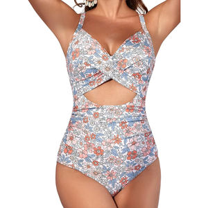 Traje de baño de mujer hecho a medida cosido personalizado transpirable ropa al aire libre antiarrugas traje de baño de mujer con logotipo/color personalizado - Product Image 1