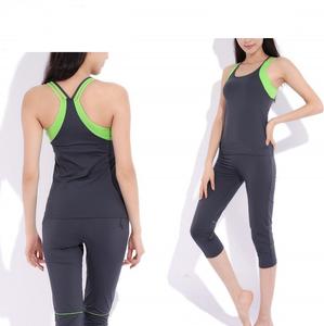 Ensemble de yoga pour femme, style personnalisé OEM, coupe extensible, vêtements de sport, 100% polyester, taille haute, imprimé, pour l'entraînement et la salle de sport - Product Image 5