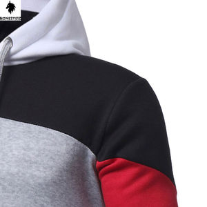 Conçu sur mesure pour hommes légers 100% coton Polyester pull à capuche de haute qualité tissu éponge solide bouffée sweats unis - Product Image 4