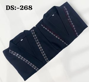 ชุดเดรสปาร์ตี้ดีไซน์เนอร์ปักลายคุณภาพสูง ตกแต่งเพชรด้านหน้าแบบเปิด พร้อมผ้าคลุมศีรษะแบบอิสลาม ผ้าพันคอแบบดูปัตตา อาบายะห์สุดหรู - Product Image 2