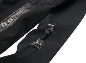 Veste en jean d'hiver de couleur unie d'approvisionnement d'usine OEM pour hommes Vestes de jean d'équitation avec logo personnalisé de marque de qualité avec un design durable - Product Image 6