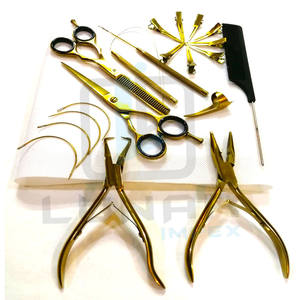 สร้างชุดเครื่องมือต่อผมของคุณเองด้วยสีพลาสม่าสีทองพร้อมอุปกรณ์เสริมที่กําหนดเอง มีการติดฉลากแบรนด์โลโก้ที่กําหนดเอง - Product Image 4