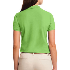 Chemises polo pour femmes en gros, vente chaude, manches courtes, respirantes, avec col, fournisseur en gros - Product Image 3