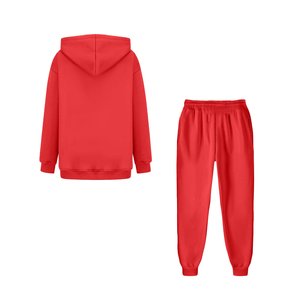 Ensemble de survêtements durables pour femmes Sweat à capuche et jogging assortis avec broderie personnalisée Vêtements de sport à la mode pour une utilisation quotidienne et sportive - Product Image 2