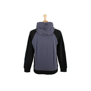 Sudadera con Capucha y Cremallera para Hombre, Manga Raglán, Corte Regular, Forro Polar de Algodón, Estilo Casual para Otoño, Color Sólido, Cremallera Completa, Bolsillo Frontal - Product Image 4