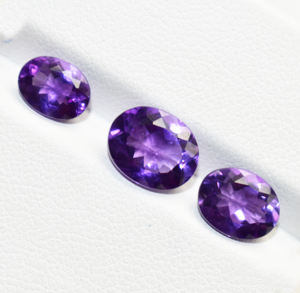 Améthyste violette facettée ovale VVS, pierre précieuse naturelle, propre à l'œil, toutes tailles calibrées, améthyste naturelle pour la fabrication de bijoux - Product Image 6