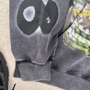 เสื้อฮู้ดดี้ผู้ชายแบบหนาพิเศษ สไตล์วินเทจฟอกสี  รับผลิตตามสั่ง พิมพ์ลายด้วยเทคนิค DTG  แบบทำสีซีด  สำหรับผู้ชาย - Product Image 2