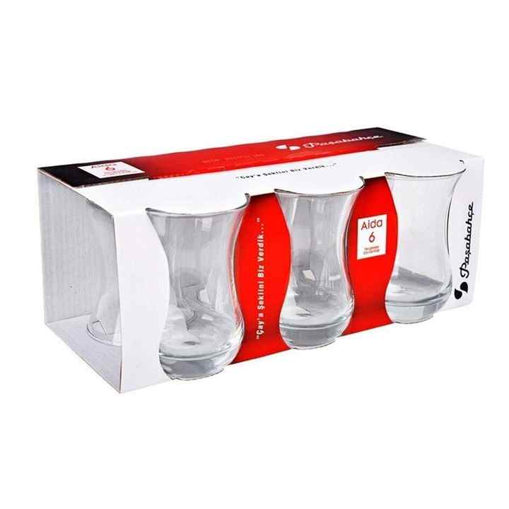 PAŞABAHÇE AJDA TEA CUPS 13 CC 6 PIECES 62511