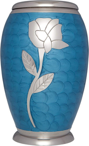 Urnas de cremación de aluminio de alta calidad de Venta caliente hermoso diseño de hoja para cenizas de adultos urnas funerarias de latón - Product Image 5