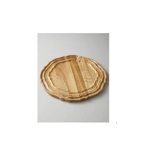 Plateau de chargeur en bois rond en bambou Acacia assiette de chargeur en bois pour les aliments et les collations et à la main prix bas - Product Image 6