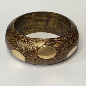 กำไลไม้หนาแบบวินเทจสร้อยข้อมือคลาสสิกกำไลข้อมือเรซินขนาดกำหนดเองเครื่องประดับอินเดีย - Product Image 1