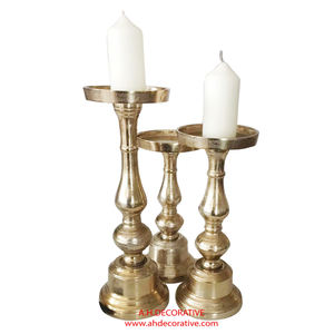 Gold & Silver Acrylic Stem <b>Candle</b> <b>Holder</b> <b>Candle</b> <b>Holder</b> Sample Available Tall <b>Floor</b> <b>Standing</b> Handmade <b>Candle</b> <b>Holder</b> - Product Image 6