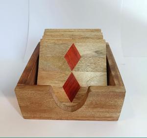 Eco-friendly Acacia/Mango Wood <b>Square</b>/Round Custom Shape Coaster <b>Placemats</b> Europe Design Standard Sublimation Tabletop <b>Placemats</b> - Product Image 5