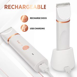 Depiladora Eléctrica IPX7 para Mujer, Dispositivo 2 en 1 para Depilación Facial, Axilas, Piernas, Brazos, Cara, USB, Lavable, Depiladora de Láminas - Product Image 1