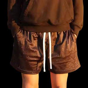 Personnalisé été Streetwear décontracté hommes ceinture élastique Shorts de sport changement de couleur et pantalon avec poches hommes Shorts de gymnastique - Product Image 3